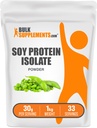 BulkSupplements.com Soya Protein Isolate Powder - Vegansk Protein Powder, Unflavored - Ren & Glutenfri, 30 g per servering, 1kg (2,2 lbs) (Pack of 1)
