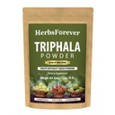 Herbsforever Triphala Churna pulver Tradisjonell ayurvedisk formulering støtter avgifts- og fordømmelsesikke GMO, Vegan 454 GMS