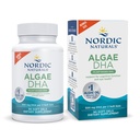 Nordic Naturals Algae DHA - 90 Soft Gels - 500 mg Omega-3 DHA - Certified Vegan Algae Oil - Plantebasert DHA - Hjerne, Øye & Nervesystem Støtte - Ikke-GMO - 45 Services