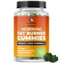 Morgenfettforbrenner Gummier | Vekttap for kvinner og menn | Appetitt Suppliant & Metabolisme Booster | Termogen Belly fettforbrenner med grønn te, Garcinia, grønn kaffebønne og mer