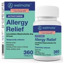 WELMATE - Levocetirizine Dihydrochloride 5mg (360 ct) - Ikke Drowsy Allergy Medisin - 24 timer - Antihistamin - Generic Allergy Pills - Over-The-Counter Medisin