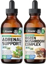 BIO KRAUTER Adrenal støtte Tinktur 4 fl. Oz. & Dozen Mushroom Tinktur 4 fl. Oz.