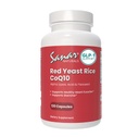 Sanar Naturals Red Yest Rice, CoQ10 Supplement - Støtter sunn hjertefunksjon, energi og utholdenhet - Ikke-GMO, Glutenfri, Vegan, 120 kapsler