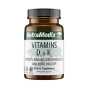 NutraMedix Vitamin D3 og K2 immunstøtte Supplement for kvinner og menn - Hjelp støtte hjerte helse - kan assistere med kalsiummetabolisme (90 kapsler)