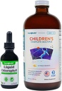 LIQUIDHEALTH flytende klorofyll faller & barn komplette flere daglige multivitaminbunn for barn - intern deodorizer, stoppe dårlig puste, redusere kroppen Odor, immunstøtte - laget i USA, ikke-GMO