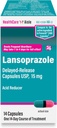 HealthCareAisle Lansoprazol 15 mg - 14 Forsinkte-eparinuxkapsler - syre Reduser, behandler hyppig hjertebrann
