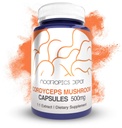 Nootropics Depot Cordyceps Mushroom Capsules | 500 mg | 60 greve | Cordyceps militaris | Hele Fruiting Kropp Mushroom Exract | Støtter Sunn Immune System