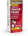 GoodSense Barns smerte Relief væske, Bubble Gum Flavor, Acetaminophen 160 mg/5 ml, effektiv smertereduserende / Fever Reduser for barn alder 2-11, 4 Oz