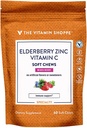 Eldrebær, sink og vitamin C Myke Chews - immunstøtte - Blandet Berry (60 myk Chews)