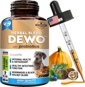 Naturlig Intestinal Forsvar for hunder og katter – Herbal Cleanse med Wormwood, Black Walnut & Probiotic – fremmer sunn Gut & Flora Balance – avansert bredspektrumformula – laget i USA