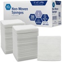 MED PRIDE 3x3 i Gauze Pads 200 pakke, ikke-steril, 4 ply, ikke-ærlig Mesh Bandages, Absorbent sårpleie kjole sponger