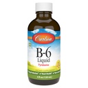 Carlson - B-6 flytende, vitamin B-6, energiproduksjon, hjertehelse, Berry lemonade Flavor, 120 ml (4 Fl Oz)
