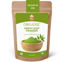 SPICY ORGANIC Neem pulver – 16 oz. - Certified USDA Organic -Non-GMO - Frisk tørket Neem etterlater pulver for sunt hår og hud - Azadirachta Indica Ayurvedic urt for total velvære
