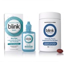 BLINK tårer smørende øyedråper, 1 flooz (30 ml) Øye omsorg for milde til moderat tørre øyne, Hyaluronat for å øke Hydration NutriTears klinisk bevist supplement for tørre øyne, 50 Softgels