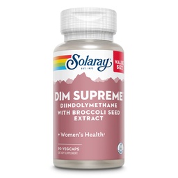 Solaray DIM Suverene 100mg Menopause & estrogen metabolisme Supplement med Broccoli Seed Extract ® 90 Vegkaps