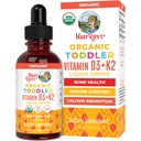 MaryRuth Organics vitamin D3 | Vitamin K2 | Vitamin D3 K2 dråper | K2 D3 vitamin flytende kosttilskudd for tilhengere | Kids Supplement for kalsium absorpsjon sterke bein | Vegansk | Glutenfri | 1 fl Oz