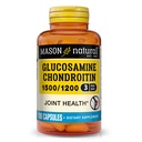 MASON NATURAL Glukosamine Chondroitin 1500/1200 med vitamin C, støtter felles helse for normal fleksibilitet og mobilitet*, 100 kapsler, 1 måneds forsyning