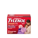 Tylenol Chewables for barn med 160 mg acetaminophen, smertefri og feber Reduser for barnas kulde + influensa symptomer, hodepine, Sore Throat og tannkjøtt, Aspirin-fri, Grape Flavor, 24 ct