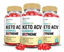 (3 pakke) Speedy Keto ACV Gummies Extreme 2000MG Speedy Keto Gummies Avansert Formel Apple Cider Vinegar med Pomegranate Beet Juice pulver B12 Vegan ikke GMO 180 Gummys