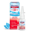 Mucinex Sinus-Max Nasal Spray Decongestant, 12 timer over-the-Counter Medisin Nose Spray for Sinus Relief, Nasal Decongestants for voksne og sinus Congestion, kjøling Menthol, 0,75 Fl Oz