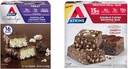 Atkins sjokolade kokos bar 16 greve, dobbel fudge brunette proteinmåltid Bar 5 greve bundle
