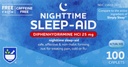 Rite Aid Natt søvnhjelp Diphenhydramine HCI 25 mg, 100 mini kapler | Ikke-habitt forming søvn Supplement | Beste søvnhjelp for insomnia | Insomnia Relief og Angst Relief elementer Naturlig søvnhjelp