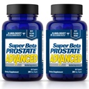 SUPER BETA PROSTATE Advanced - Fremme søvn, støtte blender tømming. Prostata støtte Supplement for menns helse med Beta Sitosterol, ikke så Palmetto. (120 kapler, 2-pakke)