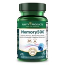 Renhetsprodukter Memory500 Bacopa monniera/Brahmi Elite Nootropic Complex - støtter Peak Kognitiv ytelse*, økt læringshastighet* og sunn minne og minner* - 30 vegetariske Caps