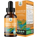 Natures Craft flytende vitamin D3 med K2 for voksne - organiske dråper 2000IU per servering Vegan Bone Muskel hjerte og immun støtte MCT olje forbedret absorpsjon - 2Fl Oz (pakke av 1)