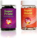 Fungimenter Mushroom Supplements, Digestion/Immunity Bundle, Super Prune 30 Count Gummies + Super Shield 60 Count Capsules