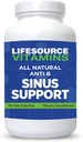 LifeSource Vitaminer Alle naturlige anti-B Sinus støtte – 14 alle naturlige ingredienser - 90 kapsler - proprietær formel