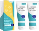 Dimora 2 Pakker 6oz Hydrogel Førstehjelp Ødeleggelse, Burn Injory Soothing Gel, Skin Repair Krem for Nødforbrenning, Postoperative snitt, Bruises, Debridement Sårpleie