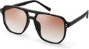 FEISEDY Retro Square Aviator solbriller kvinner 70s Vintage Trendy plast ramme solbriller B2835