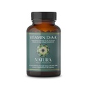 Natura Helseprodukter D-A-K (ADK) – D3 5000 IU, K2 50mg, K1 550 mg og vitamin A 1000 IU – Bein, hjerte og immunstøtte – fettoppløselig kalsiummetabolisme – 60 vegetariske kapsler