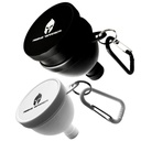 Liten og stor 2-pakke | Bærbar protein pulver vannflaske Funnel | Perfekt for pre-workout, BCAA og protein pulver | Keychain vannflaske Supplement Container to- Go