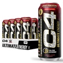 Cellucor C4 Ultimate x WWE | Pre Workout Sukkerfri energidrikk | Tri-Stim Opplevelse med 300 mg koffein + TeaCrine + Dynamine | Berry Poweromb | 16oz (pakke på 12)