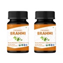 Brahmi 120 tabletter – USDA Organic Bacopa Monnieri Supplement – støtter fokus, ro og minne – Herbal Nootropic * - Pakke med 2