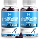 M tomme glucosamine Chondroitin gummies, 1500mg glucosamin & 1000mg MSM per servering, felles støtte Supplement for voksne, eldrebær flavor, 45 serveringer (pakke av 2)