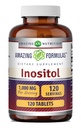 Amazing Formler Inositol Tabletter Supplement | 1000 Mg per servering | Vitamin B8 | Ikke-GMO | Glutenfri | laget i USA (1 Pakke, 120 greve)
