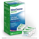 SinuCleanse Pre-Mixed saltpakker for Sinus renser og nasal irrigasjonssystemer, 100 count, laget i USA, all-natural, farmasøytisk grad og PH Balanced