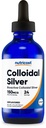 Nutricost Colloidal Silver 4oz - Cobalt Blå glassflasker, Bio-Active Colloidal Silver