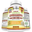 FRESH HealthyCARE Ashwagandha Kapsler KSM-66 1200 mg ren rotekstrakt med svart pepper for høy absorpsjon - Potent Ashwagandha Supplement - 60 Vegan Kapsler