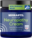 Grunnleggende Vigor Migrastil Neuropathy Relief Cream Ekstra styrke for føtter, ben og hender. Laget i USA. Vegan og Cruelty-Free, Ikke-Greasy, Gentle, Ikke-Burning med kjøleeffekt (4 oz.)