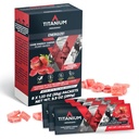 TITANIUM Energi Chews for løp, sykling - Plantebasert naturlig utholdenhet Energi Gummier å re drivstoff - Energi kosttilskudd - Preworkout Snack Bloks - raskere enn energi Gels - Ingen kaffe - 8 count