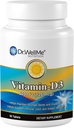 Vitamin D3-5000 IU, ekstra styrke kosttilskudd for bein, muskel og sunn immunforsvar, 60 tabletter lett-til-svelge pakket for 2 måneders forsyning