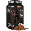 Birdman Falcon Performance Vegansk Protein pulver, 31g Protein, 5g Kreatin, 5g BCAA, Probiotika, Elektrolytter, Før trening, Lavkarbohydrater, Sukkerfri & Dairy Free, Plantebasert sjokoladeprotein -19 porsjoner