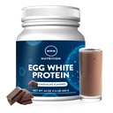 MRM Nutrition Egg Hvitt Protein | Sjokoladeflavorert | 23g fettfritt protein | med Digestive enzymer | Høyeste biologiske verdi | klinisk testet | 20 Serveringer