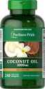 Puritans Pride Coconut Olje 1000 mg Softgels, 240 greve