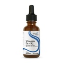 Søker Helse Vitamin D3 + K2 Dråper - Flytende vitamin D & K støtter immunsystemfunksjon og bein helse - Bidrar kalsiumabsorpsjon - Bidrar sunn blodstrøm og sirkulasjon - 1 Fl oz (30 ML)