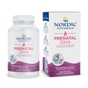 Nordic Naturals Prenatal DHA, Unflavored - 180 Soft Gels - 830 mg Omega-3 + 400 IU Vitamin D3 - Støtter hjerneutvikling i babyer under svangerskap og laktasjon - Non-GMO - 90 Services